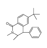 (3S,4R)-6-tert-butyl-2,3-dimethyl-4-phenyl-3,4-dihydroisoquinolin-1-one结构式