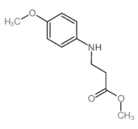 Methyl N-(4-methoxyphenyl)-beta-alaninate结构式