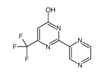 2-(2-Pyrazinyl)-6-(trifluoromethyl)-4(1H)-pyrimidinone Structure