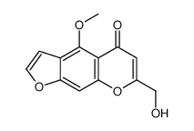 7-(Hydroxymethyl)-4-methoxy-5H-furo[3,2-g][1]benzopyran-5-one结构式