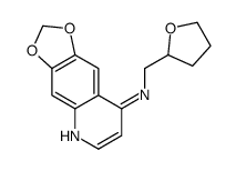 N-(oxolan-2-ylmethyl)-[1,3]dioxolo[4,5-g]quinolin-8-amine结构式