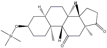 3α-(Trimethylsiloxy)-5β-androstane-11,17-dione Structure