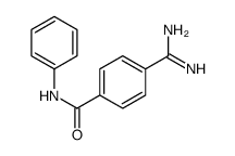 4-carbamimidoyl-N-phenylbenzamide结构式