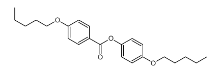 (4-pentoxyphenyl) 4-pentoxybenzoate Structure