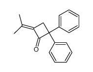 2-isopropylidene-4,4-diphenylcyclobutan-1-one结构式