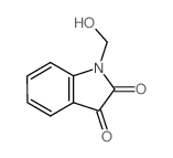 1-(羟基甲基)-吲哚-3-二酮结构式