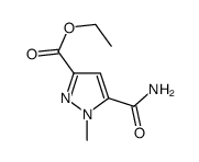 1H-Pyrazole-3-carboxylicacid,5-(aminocarbonyl)-1-methyl-,ethylester(9CI)结构式