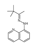 N-(3,3-dimethylbutan-2-ylideneamino)quinolin-8-amine结构式