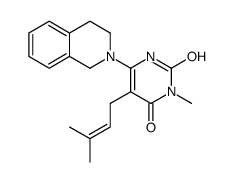 6-(3,4-dihydro-1H-isoquinolin-2-yl)-3-methyl-5-(3-methylbut-2-enyl)-1H-pyrimidine-2,4-dione Structure