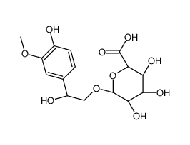 (2S,3S,4S,5R,6R)-3,4,5-trihydroxy-6-[2-hydroxy-2-(4-hydroxy-3-methoxy-phenyl)ethoxy]oxane-2-carboxylic acid结构式