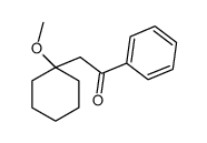 2-(1-methoxycyclohexyl)-1-phenylethanone Structure