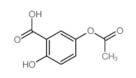 Benzoic acid,5-(acetyloxy)-2-hydroxy-结构式