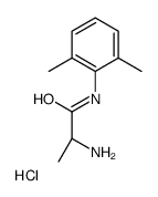 (+)-2-Amino-N-(2,6-dimethylphenyl)propanamide monohydrochloride structure