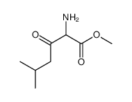 2-氨基-5-甲基-3-氧代己酸甲酯结构式
