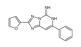 2-(furan-2-yl)-7-phenyl-[1,2,4]triazolo[1,5-c]pyrimidin-5-amine结构式