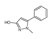 1-甲基-5-苯基-1,2-二氢-3H-吡唑-3-酮结构式