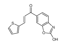 6-[(E)-3-thiophen-2-ylprop-2-enoyl]-3H-1,3-benzoxazol-2-one Structure