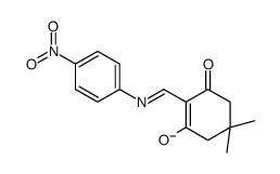 5,5-DIMETHYL-2-(((4-NITROPHENYL)AMINO)METHYLENE)CYCLOHEXANE-1,3-DIONE Structure