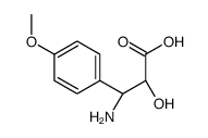 (2R,3R)-3-amino-2-hydroxy-3-(4-methoxyphenyl)propanoic acid结构式