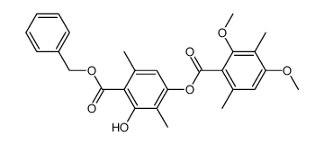 benzyl 4-((2,4-dimethoxy-3,6-dimethylbenzoyl)oxy)-2-hydroxy-3,6-dimethylbenzoate Structure