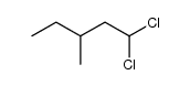 1,1-dichloro-3-methyl-pentane结构式