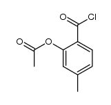 2-acetoxy-4-methyl-benzoyl chloride结构式