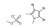 3,4,5-tribromo-1,2-dimethylpyrazolium methyl sulfate结构式