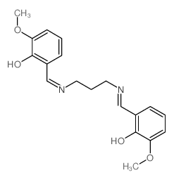 Phenol, 2,2-(1,3-propanediylbis(nitrilomethylidyne))bis(6-methoxy- (9CI)结构式