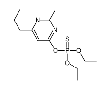 Thiophosphoric acid O,O-diethyl O-(2-propyl-6-methylpyrimidin-4-yl) ester Structure