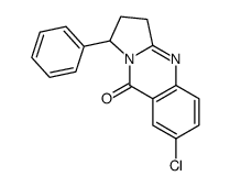 7-chloro-1-phenyl-2,3-dihydro-1H-pyrrolo[2,1-b]quinazolin-9-one结构式