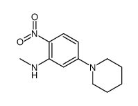 (9ci)-n-甲基-2-硝基-5-(1-哌啶基)-苯胺结构式