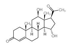 Pregn-4-ene-3,20-dione,12,15-dihydroxy-, (12b,15a)- (9CI) structure