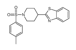 Piperidine, 4-(2-benzothiazolyl)-1-[(4-methylphenyl)sulfonyl]- (9CI) Structure