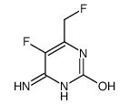 2(1H)-Pyrimidinone,4-amino-5-fluoro-6-(fluoromethyl)-(9CI) structure