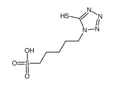 5-(5-sulfanylidene-2H-tetrazol-1-yl)pentane-1-sulfonic acid结构式