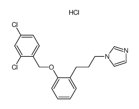 (2,4-Dichlorobenzyl)-{2-[3-(1-imidazolyl)-propyl]-phenyl}-ether, hydrochloride结构式