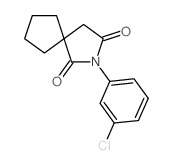 8-(3-chlorophenyl)-8-azaspiro[4.4]nonane-7,9-dione结构式