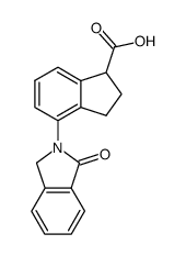 4-(1-oxo-1,3-dihydro-isoindol-2-yl)-indan-1-carboxylic acid Structure