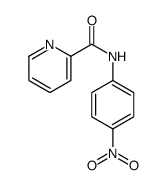 N-(4-nitrophenyl)pyridine-2-carboxamide结构式
