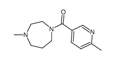 1-methyl-4-[(6-methylpyridin-3-yl)carbonyl]-1,4-diazepane结构式