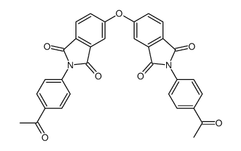2-(4-acetylphenyl)-5-[2-(4-acetylphenyl)-1,3-dioxoisoindol-5-yl]oxyisoindole-1,3-dione结构式