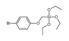 (4-bromophenoxy)methyl-triethoxysilane结构式