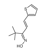 N-(4,4-dimethyl-1-thiophen-2-ylpent-1-en-3-ylidene)hydroxylamine结构式