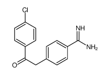 4-[2-(4-chlorophenyl)-2-oxoethyl]benzenecarboximidamide结构式