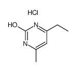 4-Ethyl-6-methyl-pyrimidin-2-ol; hydrochloride Structure