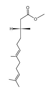 methyl (R)-3-(E)-6-2,3-dihydrofarnesoate Structure