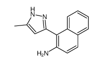 1-(5-methyl-1H-pyrazol-3-yl)naphthalen-2-amine Structure
