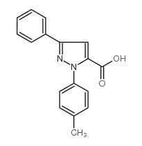 3-phenyl-1-p-tolyl-1h-pyrazole-5-carboxylic acid结构式