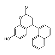 7-hydroxy-4-naphthalen-1-yl-3,4-dihydrochromen-2-one Structure