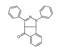 1,3-diphenyl-3a,8b-dihydroindeno[1,2-c]pyrazol-4-one结构式